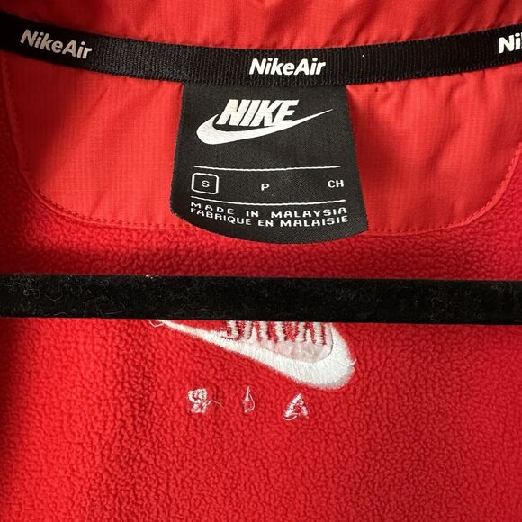 Nike Air Thermal Fleece Jacket Double Zipper Pullover Windbreaker Men’s Small - Picture 5 of 12